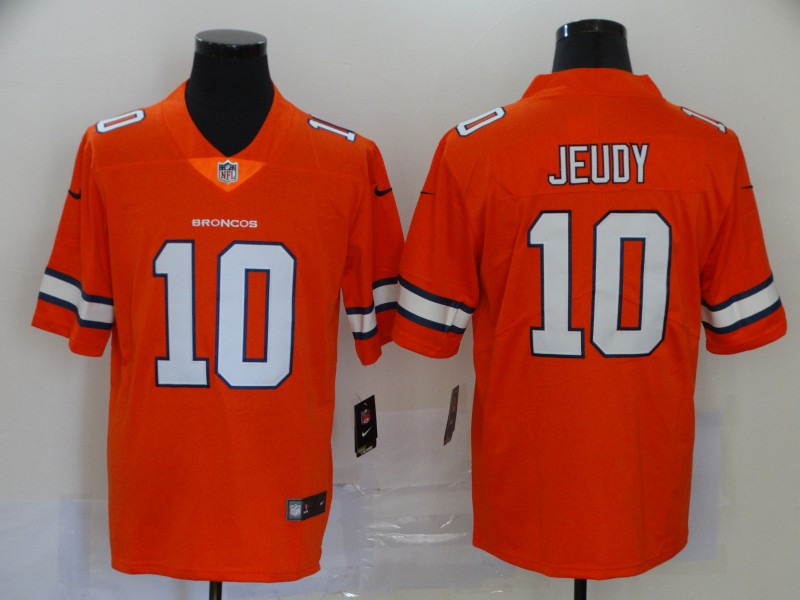 Men's Denver Broncos Jerry Jeudy #10 Orange Jersey